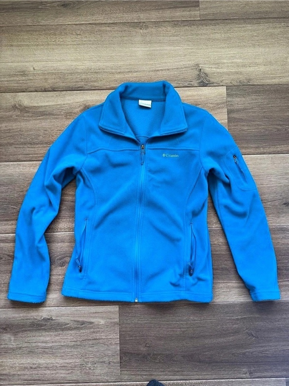 Columbia Fast Trek II Full Zip Fleece Jacket Blue Medium